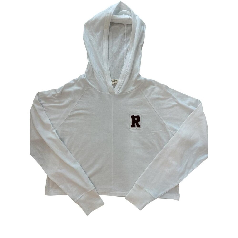 Rag & Bone Women's White and Red Hoodie